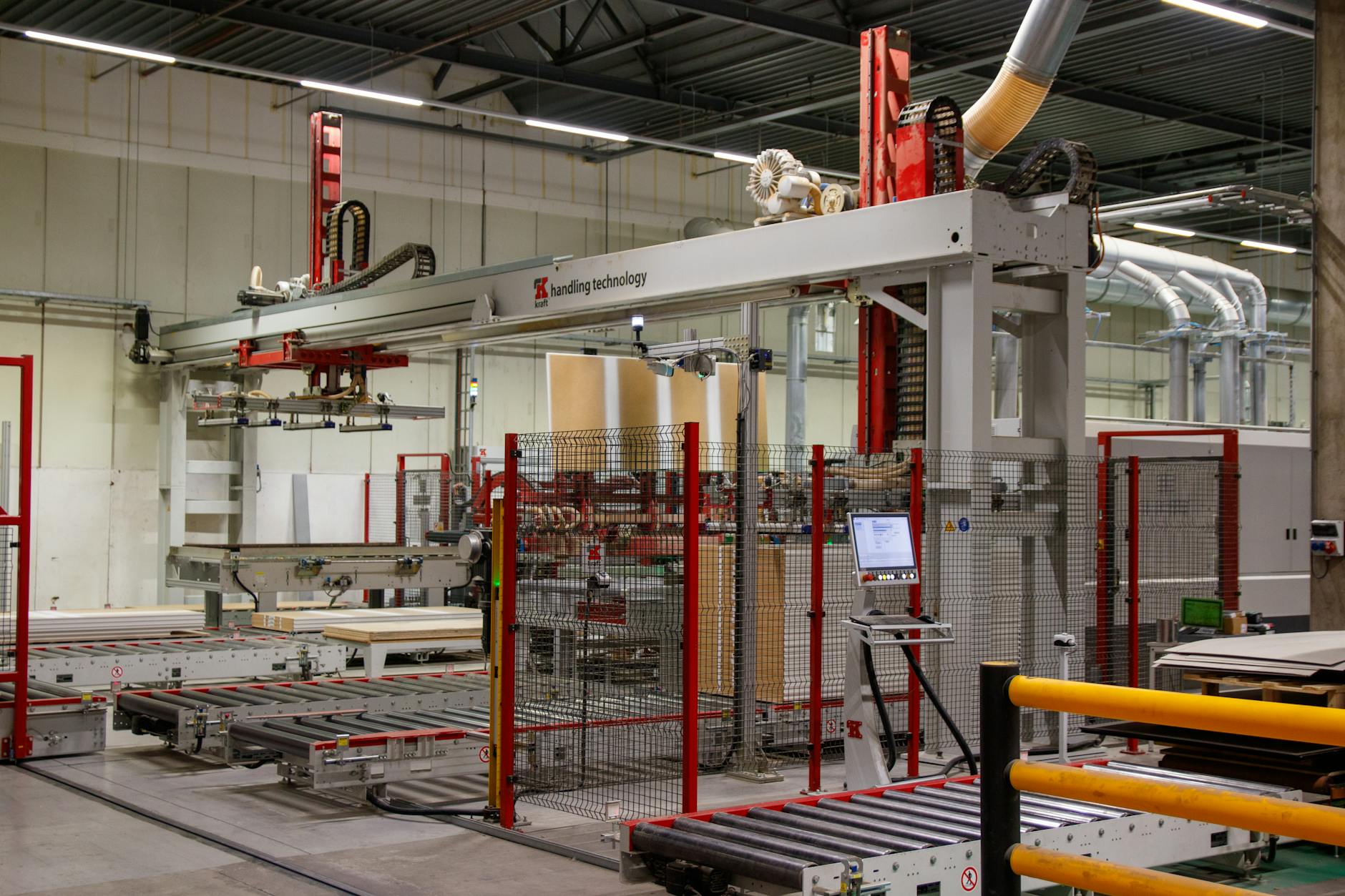 Advanced robotic systems operating in a high-tech manufacturing environment
