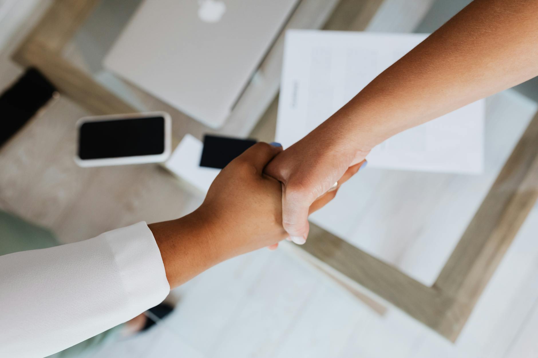 Professional handshake between business partners