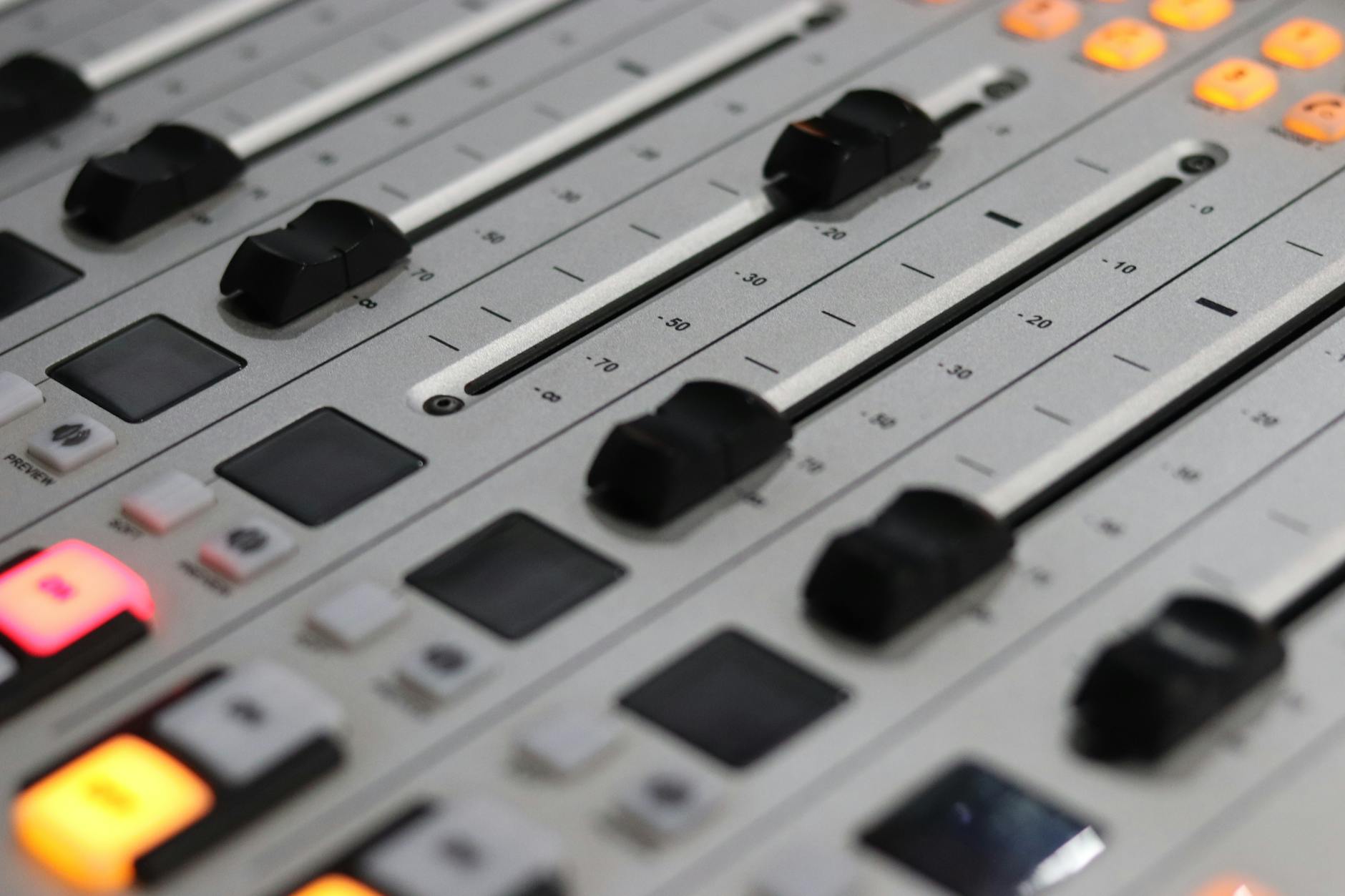 Professional television broadcast studio with cameras and lighting equipment