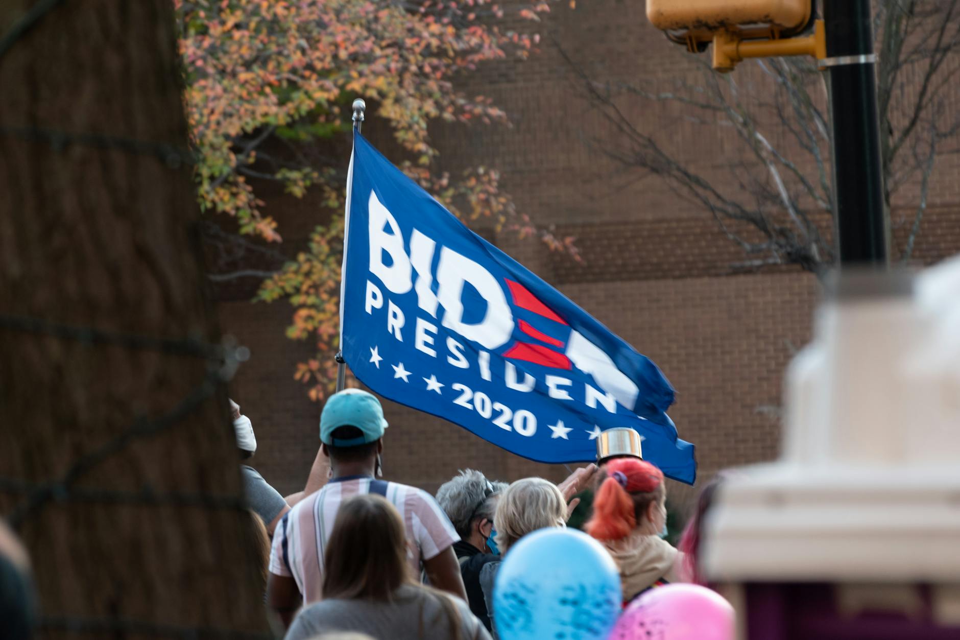 Political campaign event with engaged audience