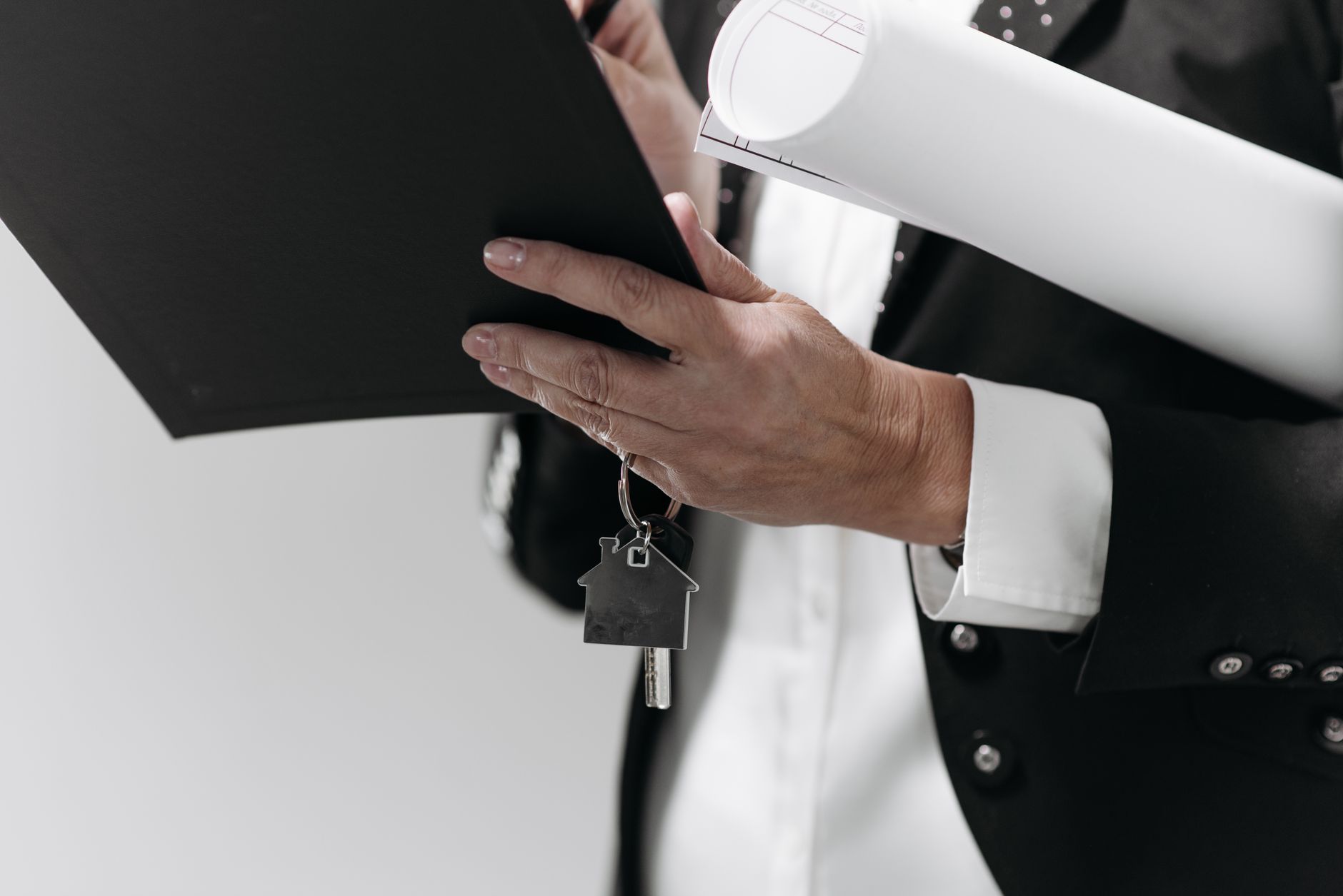Documents and pen on a desk during a real estate closing transaction