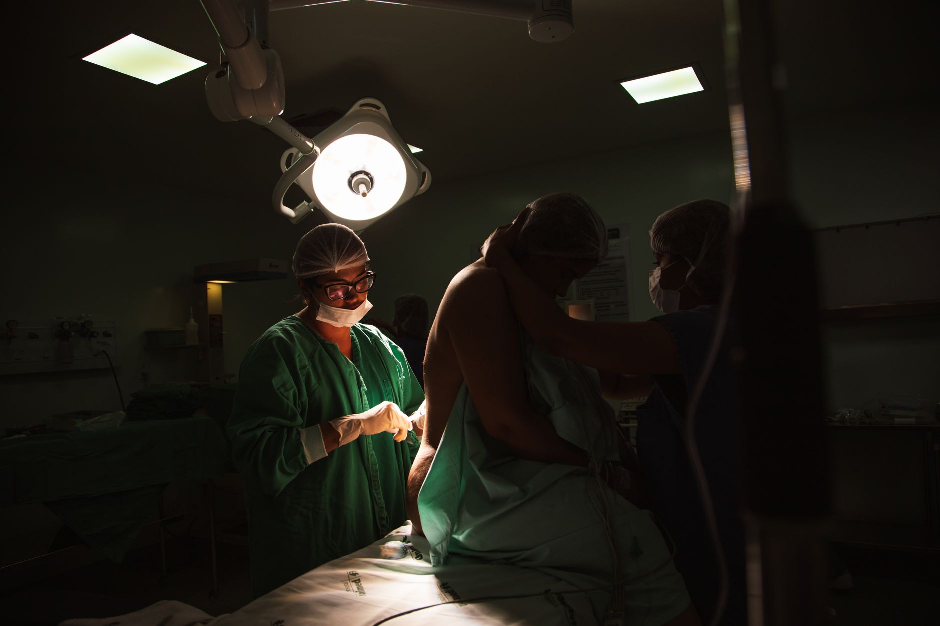 Operating room setup representing anesthesia and surgical facility environments
