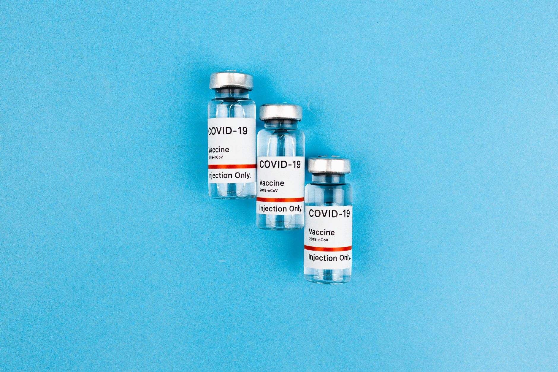 Close-up of injectable medication vials used in compounding pharmacy operations