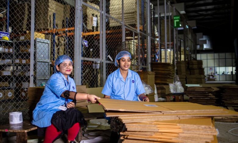 Industrial workers in a warehouse setting representing the contingent labor market